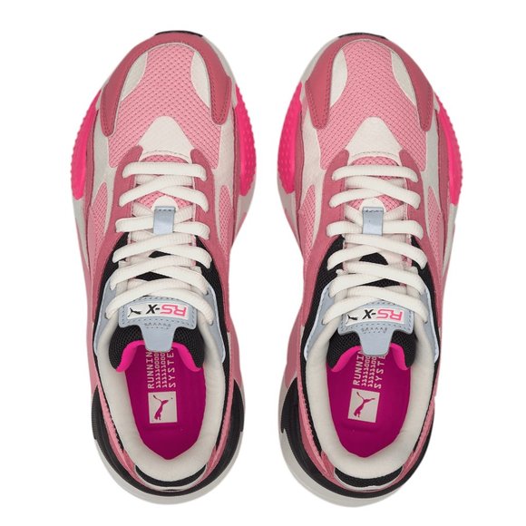 Women's PUMA Puzzle RS-X3 'Rapture Rose' Running Shoes - Picture 4 of 5